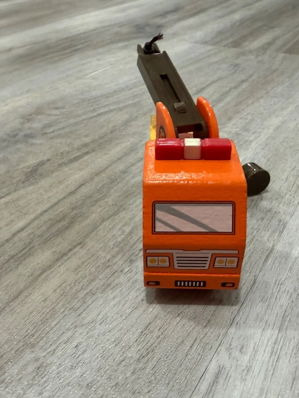 Battat Wood & Wheels Wooden Tow Crane Trucks Lot of 2